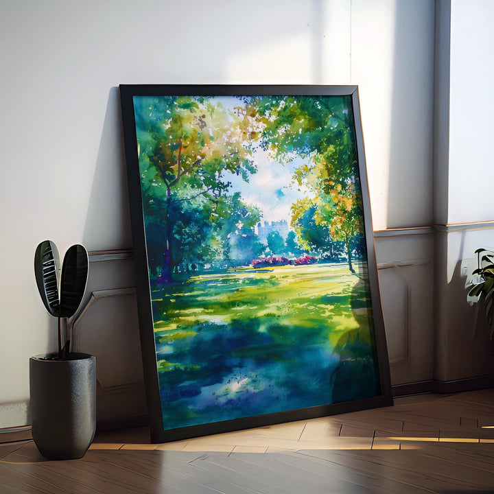 Regent's Park watercolor poster Wall Art Regent's Park Wall Hanging Home Décor Regent's Park Gift Art Lovers England Art Lover Gift England
