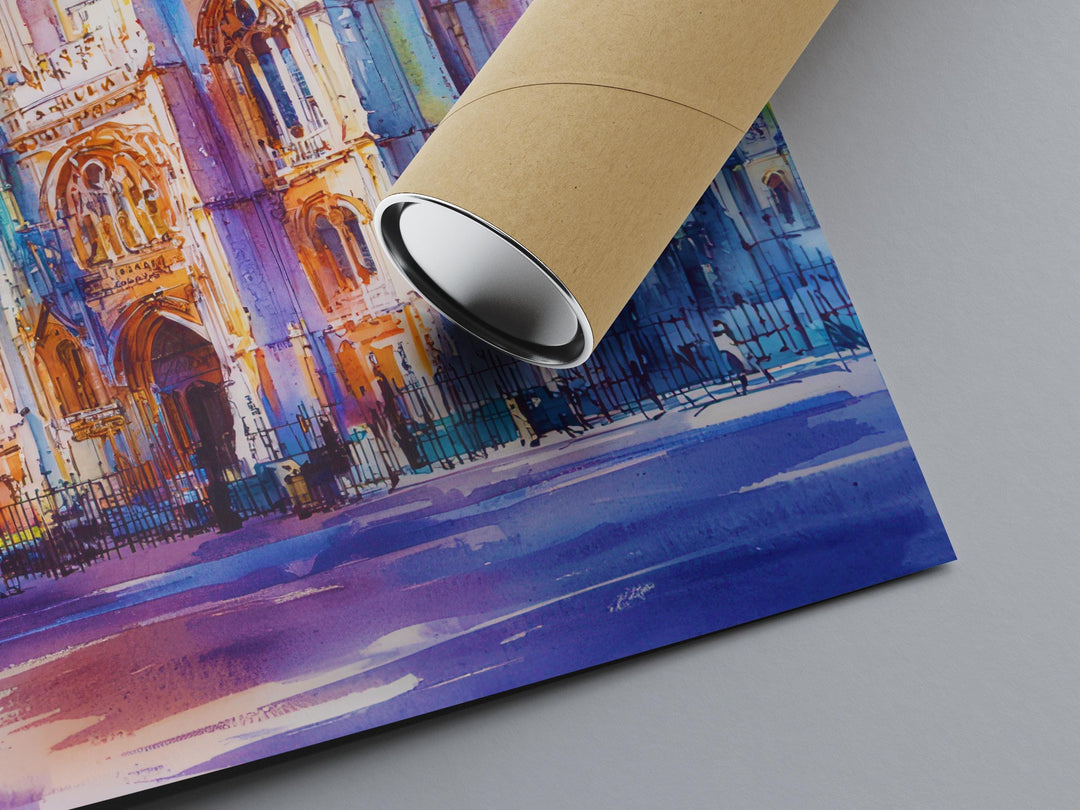 Westminster Abbey watercolor poster Wall Art Westminster Abbey Wall Hanging Home Décor Westminster Abbey Gift Art Lovers England Art Lover