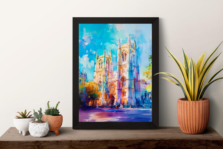 Westminster Abbey watercolor poster Wall Art Westminster Abbey Wall Hanging Home Décor Westminster Abbey Gift Art Lovers England Art Lover