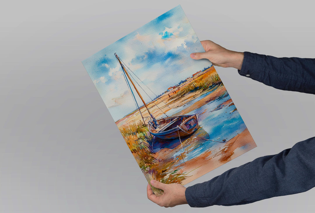 Blakeney watercolor poster Wall Art Blakeney Wall Hanging Home Décor Blakeney Gift Art Lovers England Art Lover Gift England wall art