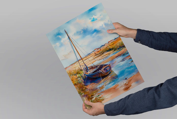 Blakeney watercolor poster Wall Art Blakeney Wall Hanging Home Décor Blakeney Gift Art Lovers England Art Lover Gift England wall art