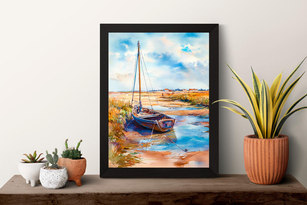 Blakeney watercolor poster Wall Art Blakeney Wall Hanging Home Décor Blakeney Gift Art Lovers England Art Lover Gift England wall art