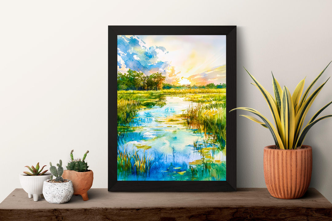 Everglades National Park watercolor poster Wall Art Everglades National Park Wall Hanging Home Décor Everglades National Park Gift Art Lover