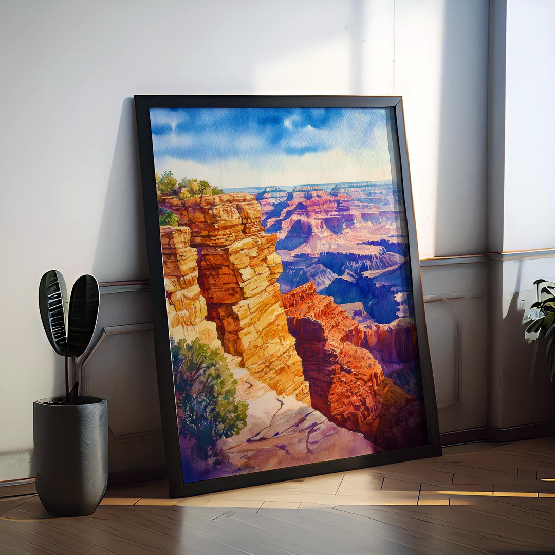 Grand Canyon watercolor poster Wall Art Grand Canyon Wall Hanging Home Décor Grand Canyon Gift Art Lovers Arizona Art Lover Gift Arizona