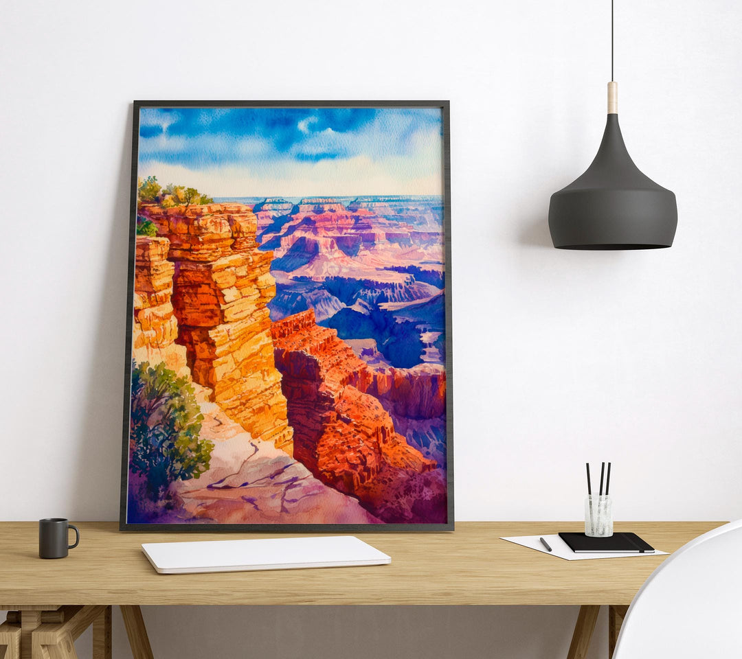 Grand Canyon watercolor poster Wall Art Grand Canyon Wall Hanging Home Décor Grand Canyon Gift Art Lovers Arizona Art Lover Gift Arizona