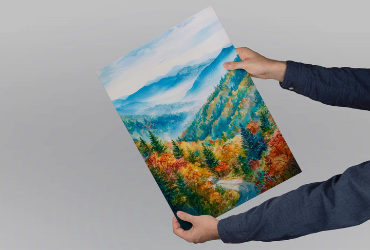 Great Smoky Mountains watercolor poster Wall Art Great Smoky Mountains Wall Hanging Home Décor Great Smoky Mountains Gift Art Lovers