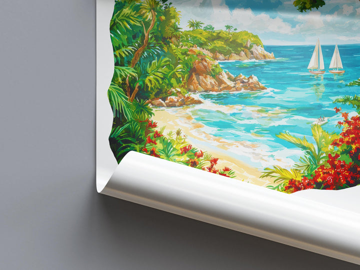 Barbados Watercolor Poster Wall Art Barbados Wall Hanging Home Décor Barbados Gift Art Lovers Barbados Wall Art