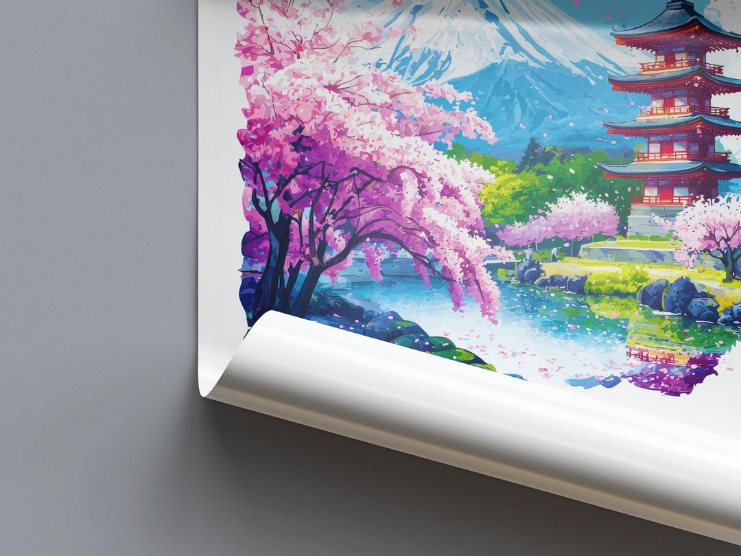 Mount Fuji watercolor poster Wall Art Mount Fuji Wall Hanging Home Décor Mount Fuji Gift Art Lovers Japan Art Lover Gift
