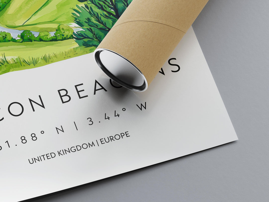 Brecon Beacons Watercolor Poster Wall Art Brecon Beacons Wall Hanging Home Décor Brecon Beacons Gift Art Lovers United Kingdom Wall Art