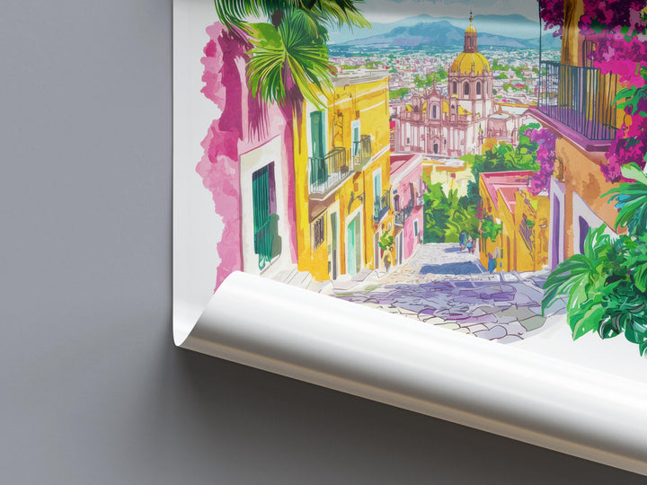 Mexico City Watercolor Poster Wall Art Mexico City Wall Hanging Home Décor Mexico City Gift Art Lovers Mexico Wall Art