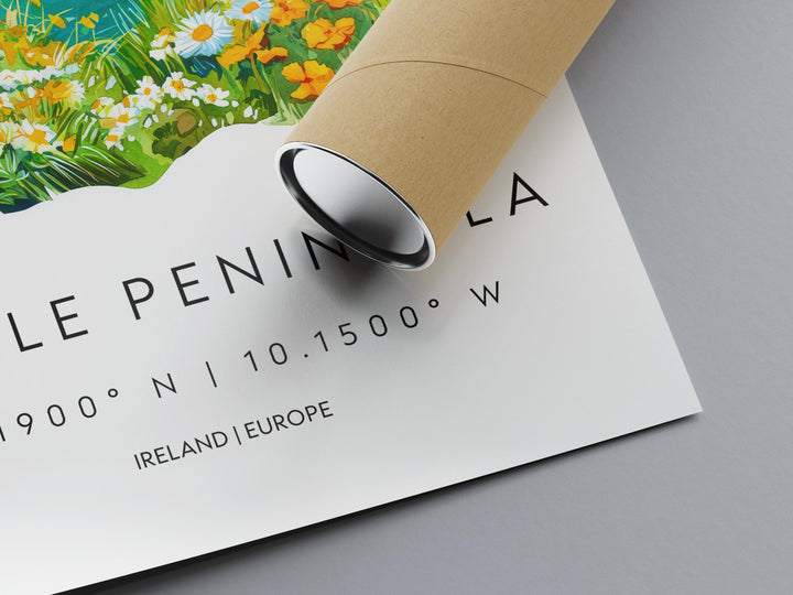 Dingle Peninsula Watercolor Poster Wall Art Dingle Peninsula Wall Hanging Home Décor Dingle Peninsula Gift Art Lovers Ireland Wall Art