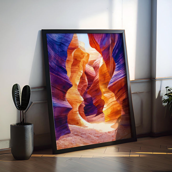 Antelope Canyon watercolor poster Wall Art Antelope Canyon Wall Hanging Home Décor Antelope Canyon Gift Art Lovers Arizona Art Lover Gift