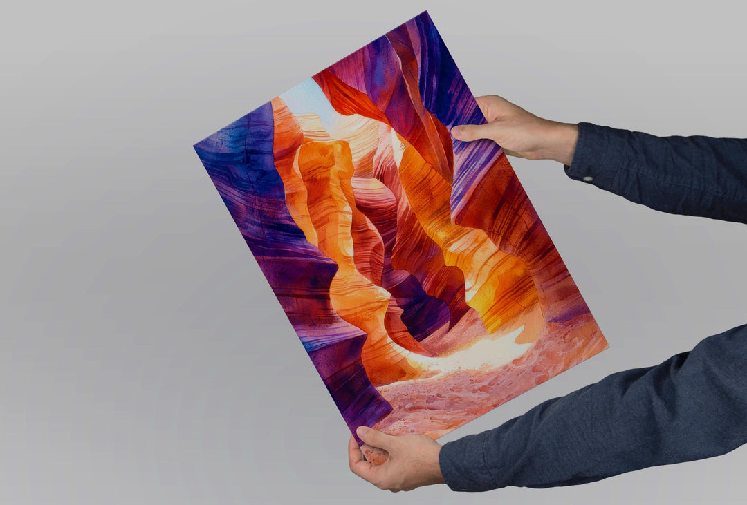 Antelope Canyon watercolor poster Wall Art Antelope Canyon Wall Hanging Home Décor Antelope Canyon Gift Art Lovers Arizona Art Lover Gift
