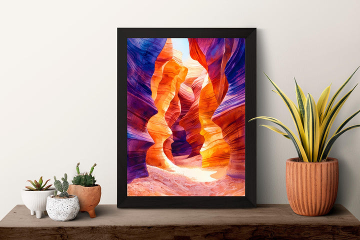 Antelope Canyon watercolor poster Wall Art Antelope Canyon Wall Hanging Home Décor Antelope Canyon Gift Art Lovers Arizona Art Lover Gift