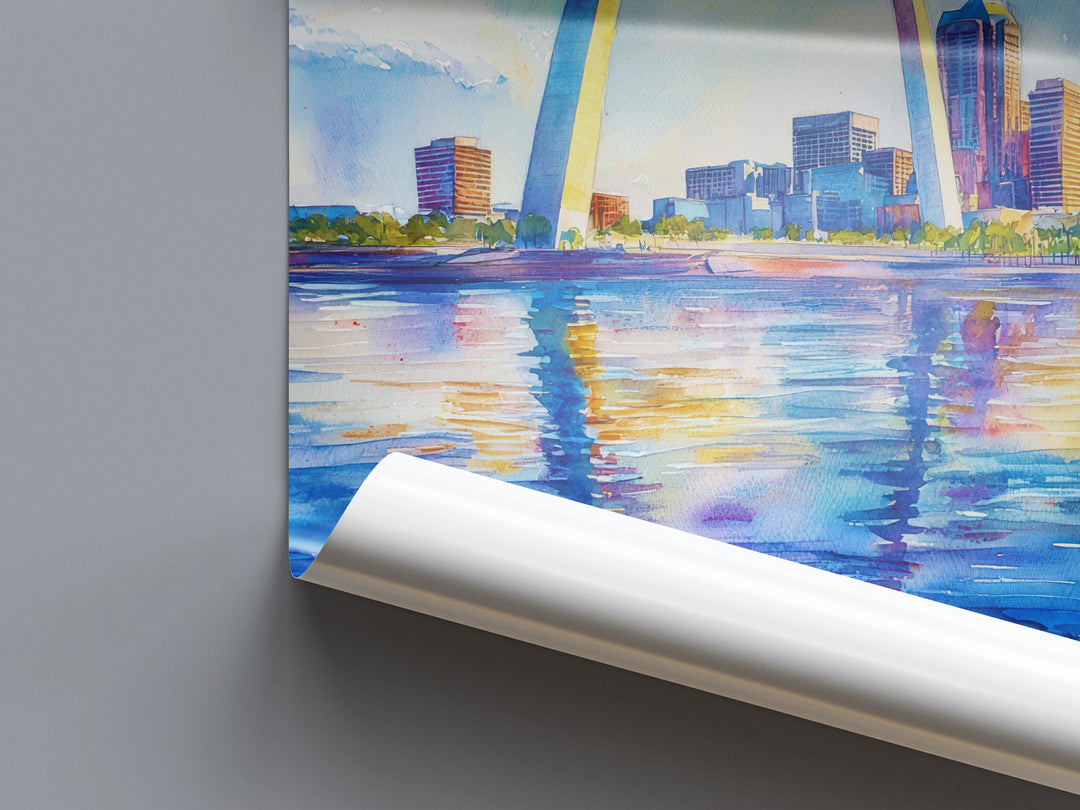 Gateway Arch watercolor poster Wall Art Gateway Arch Wall Hanging Home Décor Gateway Arch Gift Art Lovers St. Louis Art Lover Gift Missouri