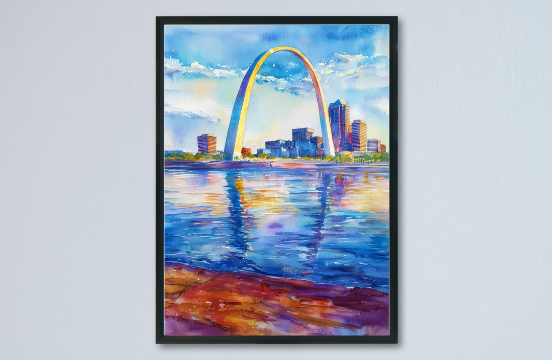 Gateway Arch watercolor poster Wall Art Gateway Arch Wall Hanging Home Décor Gateway Arch Gift Art Lovers St. Louis Art Lover Gift Missouri