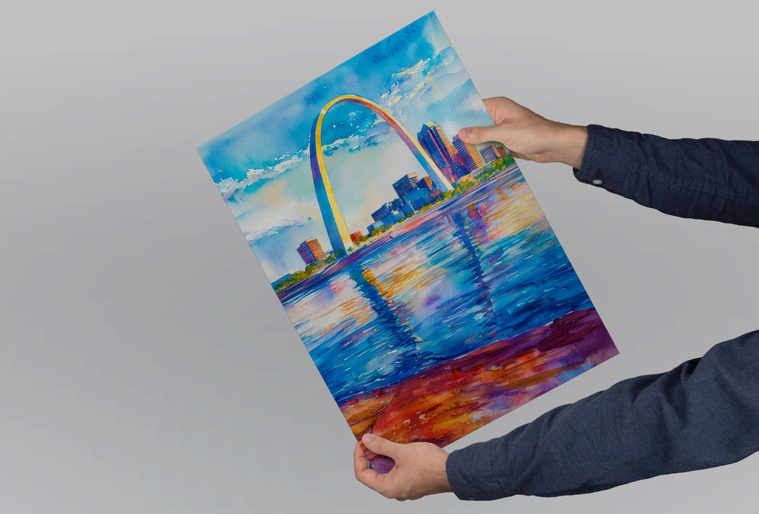 Gateway Arch watercolor poster Wall Art Gateway Arch Wall Hanging Home Décor Gateway Arch Gift Art Lovers St. Louis Art Lover Gift Missouri