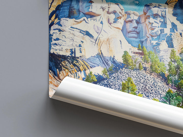 Mount Rushmore Watercolor Poster Wall Art Mount Rushmore Wall Hanging Home Décor Mount Rushmore Gift Art Lovers South Dakota Art Lover Gift