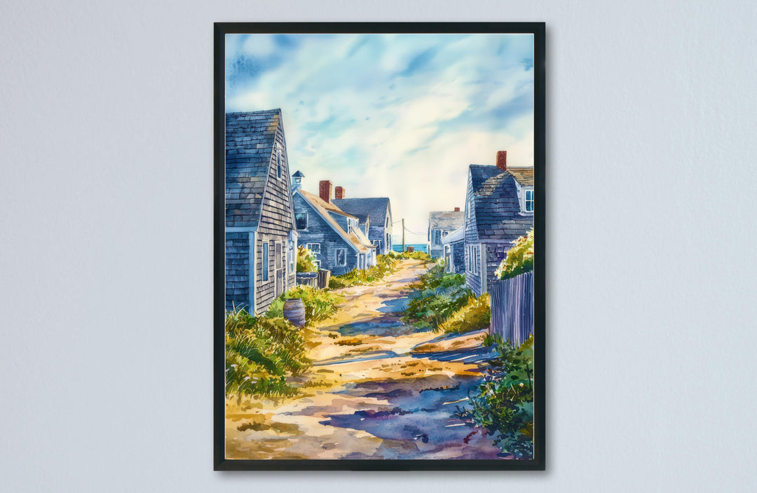 Nantucket watercolor poster Wall Art Nantucket Wall Hanging Home Décor Nantucket Gift Art Lovers Massachusetts Art Lover Gift Massachusetts