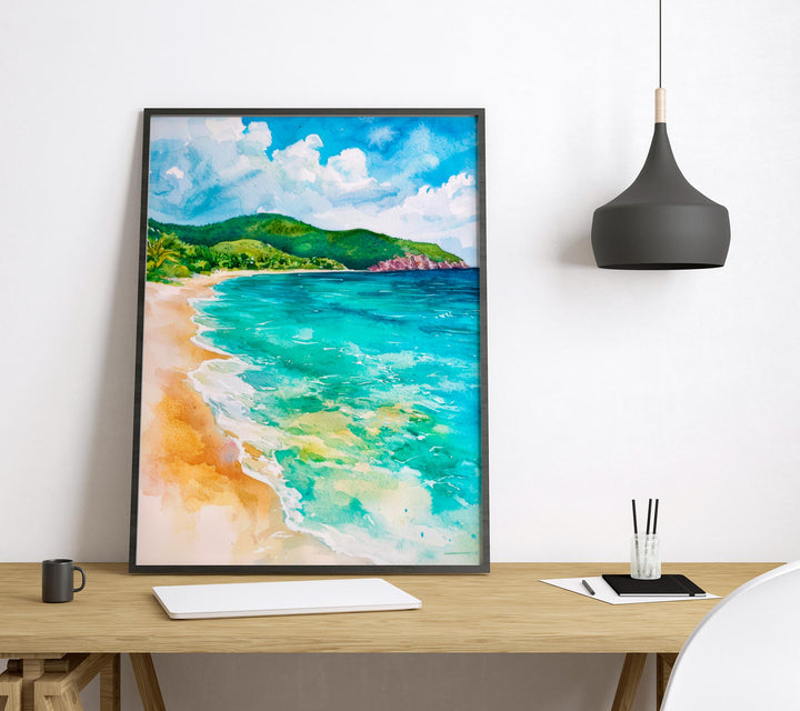 British Virgin Islands watercolor poster Wall Art British Virgin Islands Wall Hanging Home Décor British Virgin Islands Gift Art Lovers