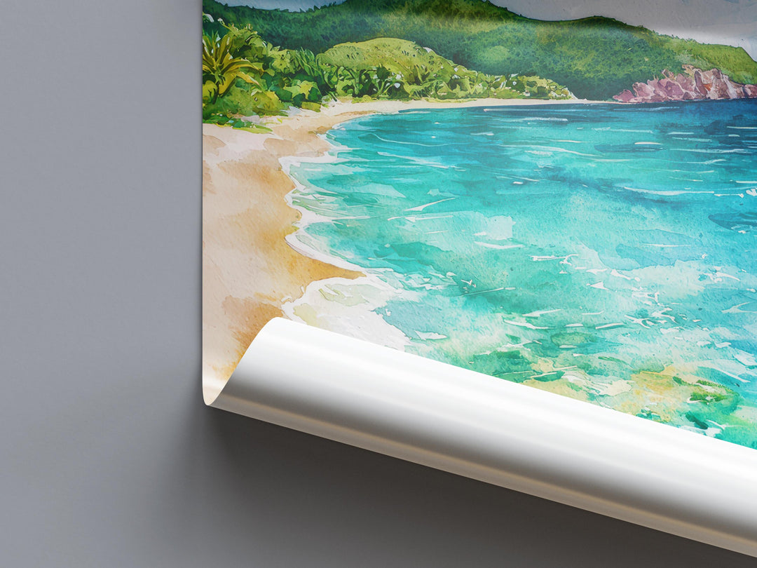 British Virgin Islands watercolor poster Wall Art British Virgin Islands Wall Hanging Home Décor British Virgin Islands Gift Art Lovers