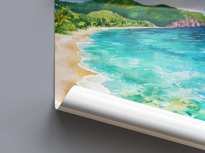 British Virgin Islands watercolor poster Wall Art British Virgin Islands Wall Hanging Home Décor British Virgin Islands Gift Art Lovers