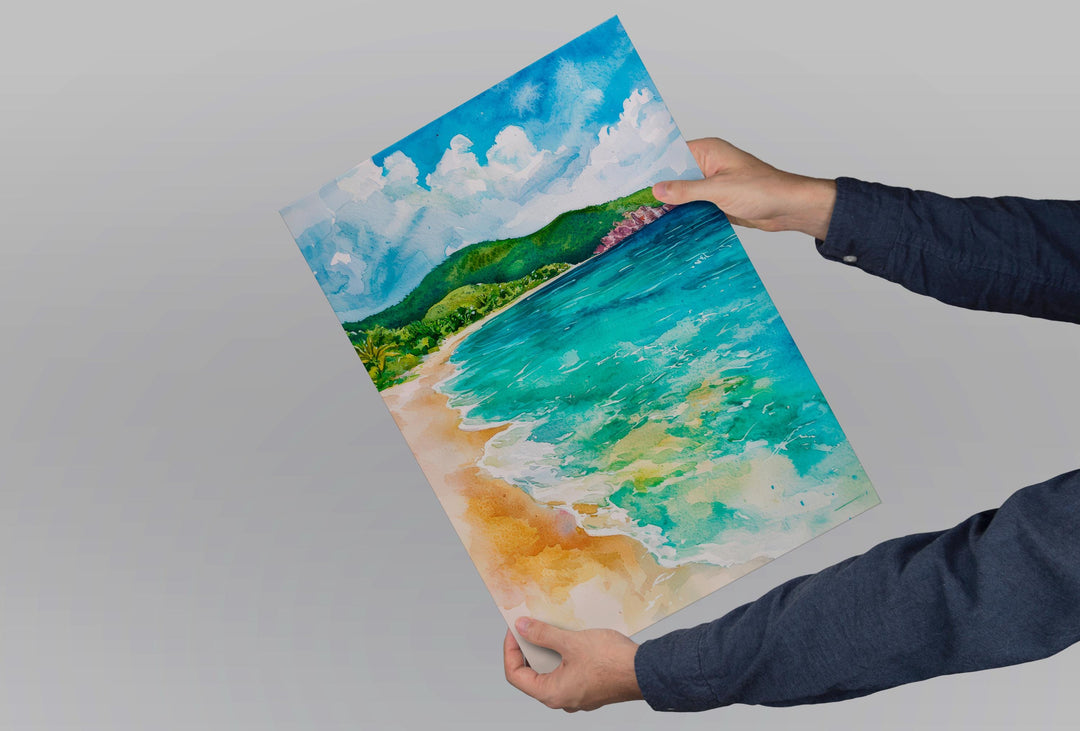 British Virgin Islands watercolor poster Wall Art British Virgin Islands Wall Hanging Home Décor British Virgin Islands Gift Art Lovers