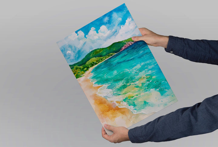 British Virgin Islands watercolor poster Wall Art British Virgin Islands Wall Hanging Home Décor British Virgin Islands Gift Art Lovers