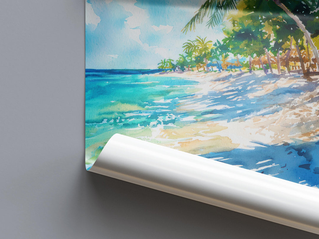 Aruba watercolor poster Wall Art Aruba Wall Hanging Home Décor Aruba Gift Art Lovers Aruba Art Lover Gift Aruba wall art