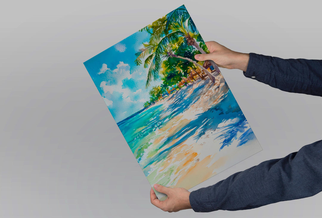 Aruba watercolor poster Wall Art Aruba Wall Hanging Home Décor Aruba Gift Art Lovers Aruba Art Lover Gift Aruba wall art