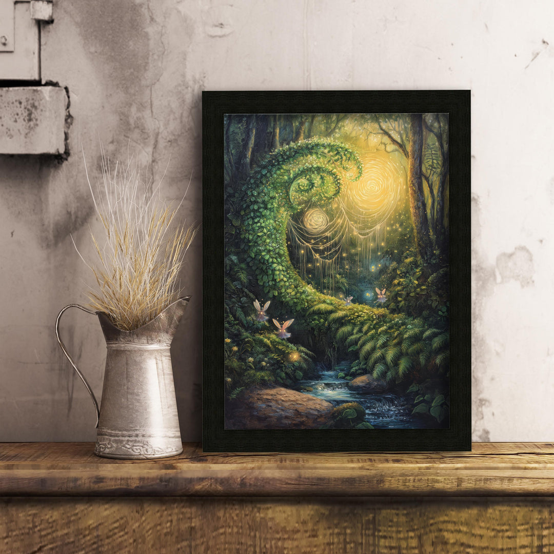 Fairy Weavers Vintage Print | Woodland Cottagecore, Dark Academia