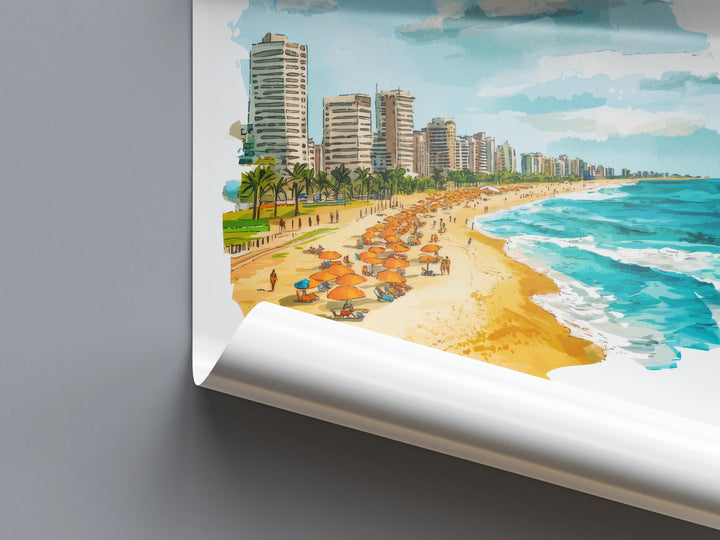 Durban Watercolor Poster Wall Art Durban Wall Hanging Home Décor Durban Gift Art Lovers South Africa Wall Art