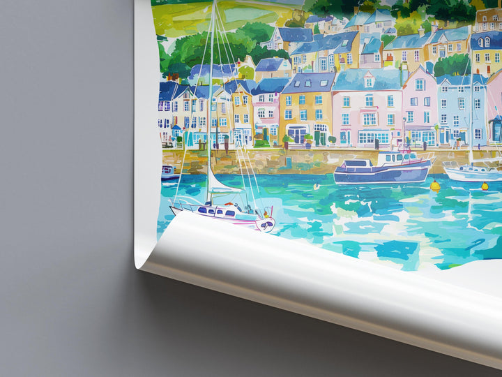 Dartmouth Watercolor Poster Wall Art Dartmouth Wall Hanging Home Décor Dartmouth Gift Art Lovers United Kingdom Wall Art