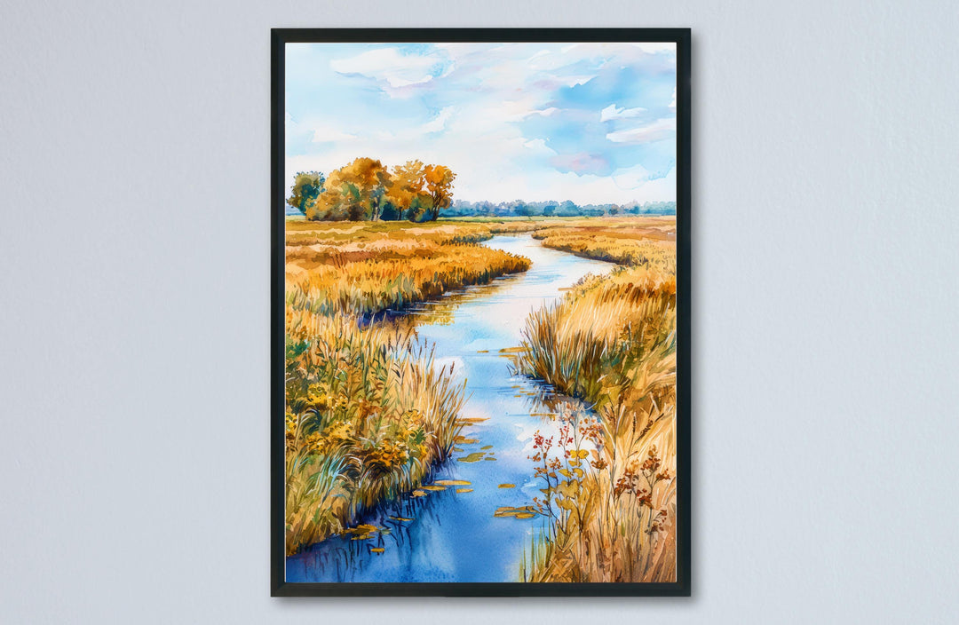 Broads National Park Watercolor Poster Wall Art Broads National Park Wall Hanging Home Décor Broads National Park Gift Art Lovers