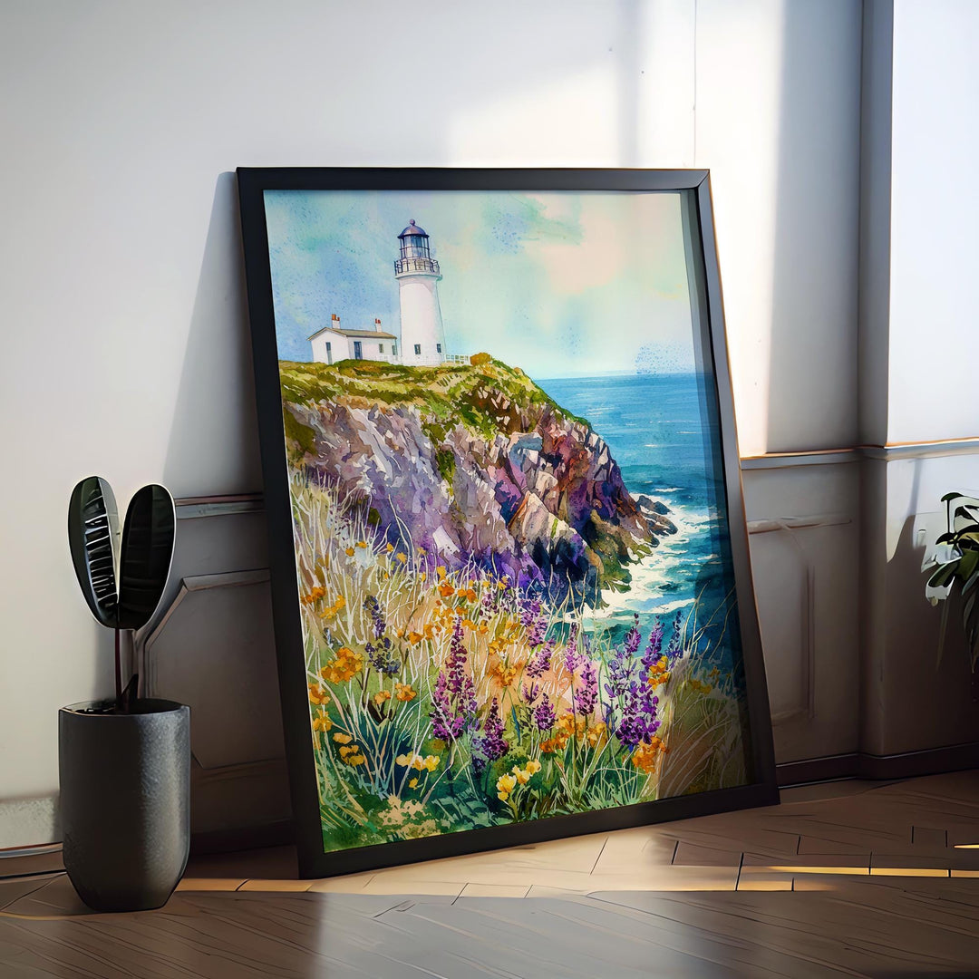 Pembrokeshire Coast Watercolor Poster Wall Art Pembrokeshire Coast Wall Hanging Home Décor Pembrokeshire Coast Gift Art Lovers