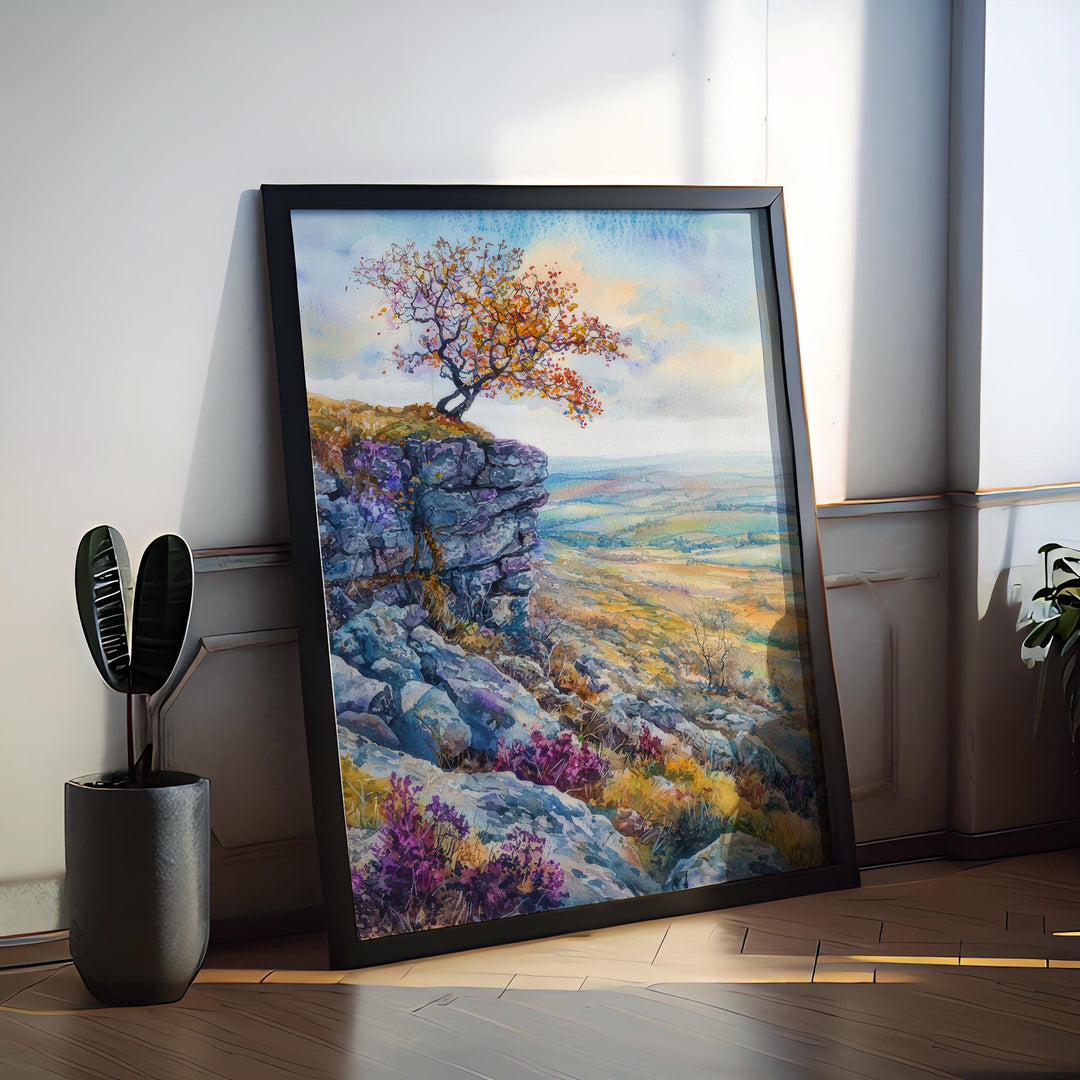 Peak District Watercolor Poster Wall Art Peak District Wall Hanging Home Décor Peak District Gift Art Lovers United Kingdom Wall Art