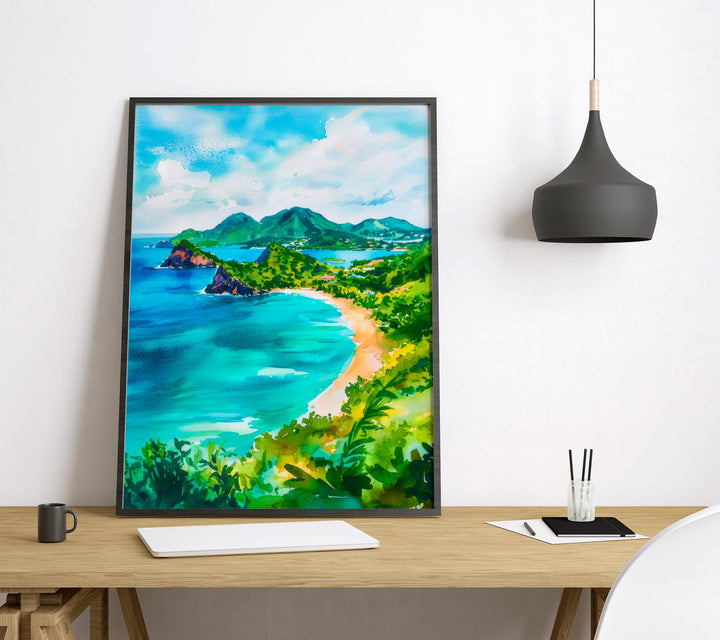 Saint Vincent and the Grenadines watercolor poster Wall Art Saint Vincent and the Grenadines Wall Hanging Home Décor Saint Vincent