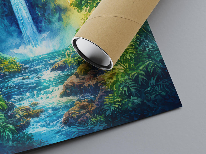 Akaka Falls State Park watercolor poster Wall Art Akaka Falls State Park Wall Hanging Home Décor Akaka Falls State Park Gift Art Lovers