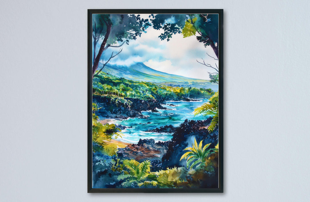Hawaii Volcanoes National Park watercolor poster Wall Art Hawaii Volcanoes National Park Wall Hanging Home Décor Hawaii Volcanoe