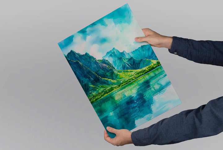 Kualoa Ranch watercolor poster Wall Art Kualoa Ranch Wall Hanging Home Décor Kualoa Ranch Gift Art Lovers Hawaii Art Lover Gift Hawaii Art