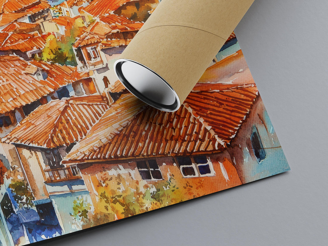 Fethiye Watercolor Poster Wall Art Fethiye Wall Hanging Home Décor Fethiye Gift Art Lovers Turkey Wall Art Fethiye Travel Poster Gift