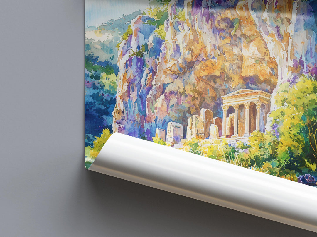 Dalyan Watercolor Poster Wall Art Dalyan Wall Hanging Home Décor Dalyan Gift Art Lovers Turkey Wall Art Dalyan Travel Poster Gift