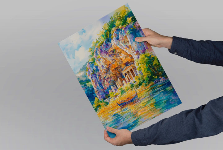Dalyan Watercolor Poster Wall Art Dalyan Wall Hanging Home Décor Dalyan Gift Art Lovers Turkey Wall Art Dalyan Travel Poster Gift
