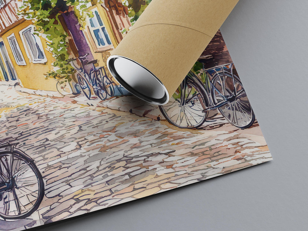 Odense Watercolor Poster Wall Art Odense Wall Hanging Home Décor Odense Gift Art Lovers Denmark Wall Art Odense Travel Poster Gift