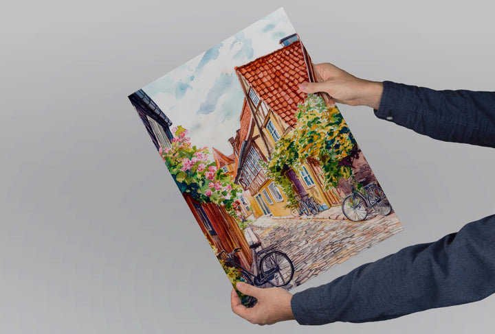 Odense Watercolor Poster Wall Art Odense Wall Hanging Home Décor Odense Gift Art Lovers Denmark Wall Art Odense Travel Poster Gift