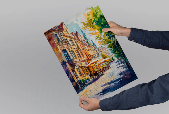 Lodz Watercolor Poster Wall Art Lodz Wall Hanging Home Décor Lodz Gift Art Lovers Poland Wall Art Lodz Travel Poster Gift