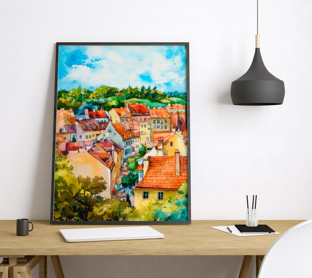 Lublin Watercolor Poster Wall Art Lublin Wall Hanging Home Décor Lublin Gift Art Lovers Poland Wall Art Lublin Travel Poster Gift
