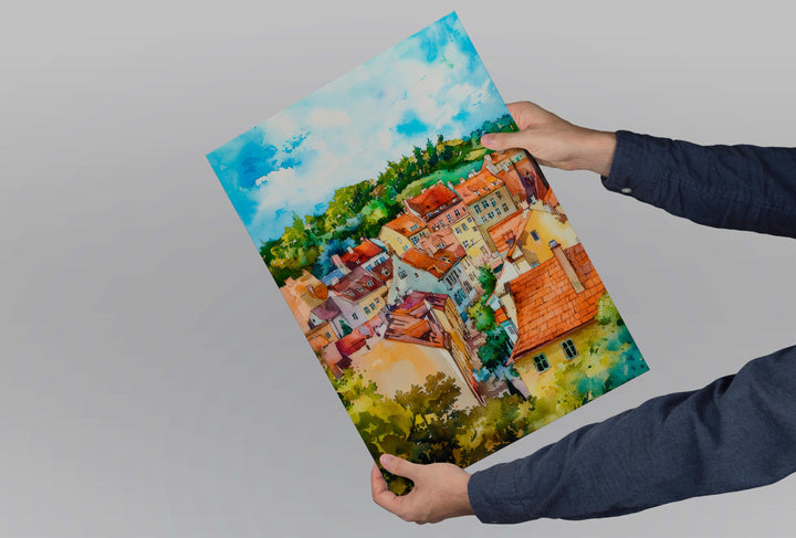 Lublin Watercolor Poster Wall Art Lublin Wall Hanging Home Décor Lublin Gift Art Lovers Poland Wall Art Lublin Travel Poster Gift