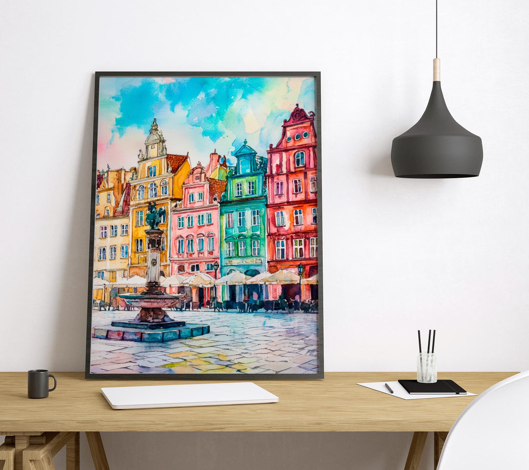 Poznan Watercolor Poster Wall Art Poznan Wall Hanging Home Décor Poznan Gift Art Lovers Poland Wall Art Poznan Travel Poster Gift