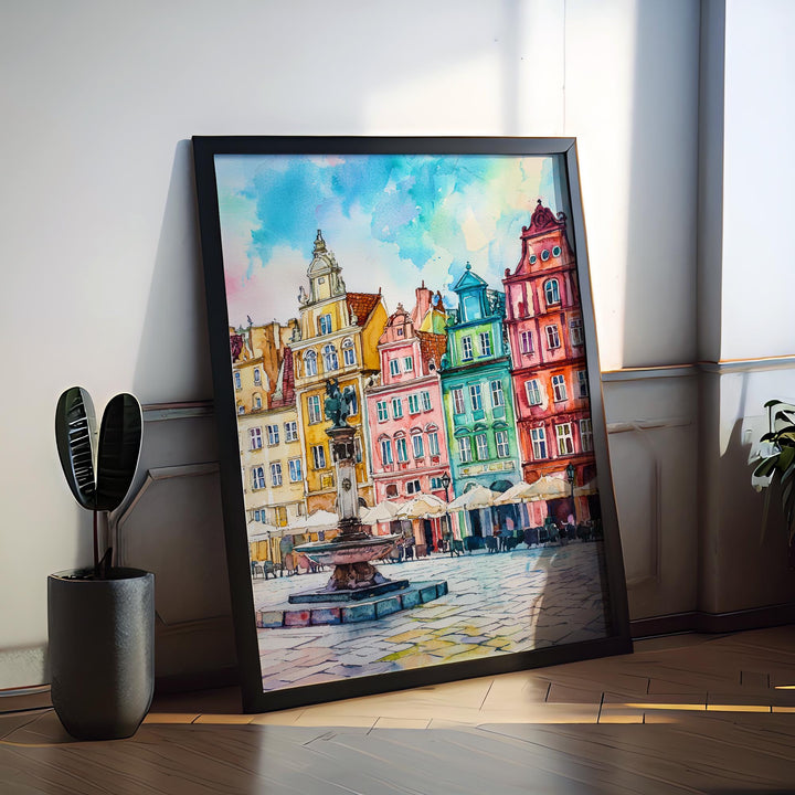 Poznan Watercolor Poster Wall Art Poznan Wall Hanging Home Décor Poznan Gift Art Lovers Poland Wall Art Poznan Travel Poster Gift